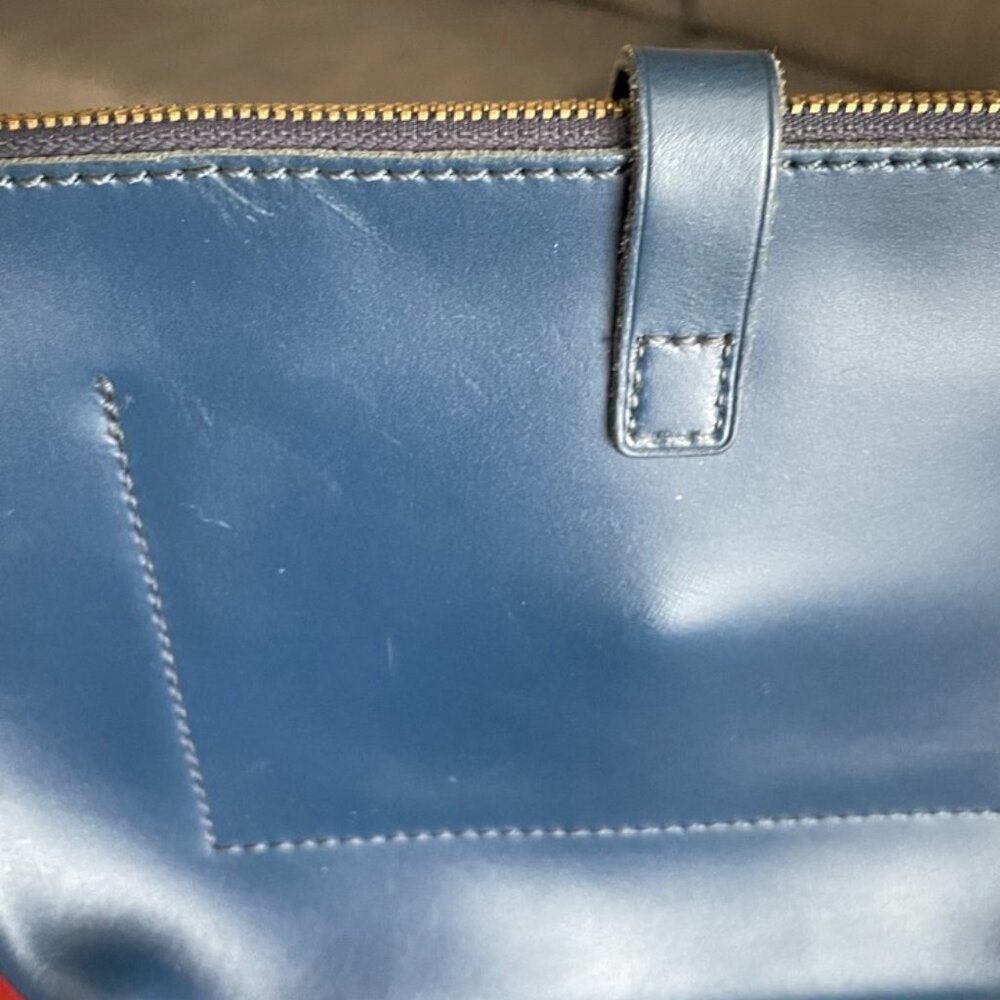 J.Crew Parker Crossbody Leather Purse/Bag - Blue - Picture 9 of 11